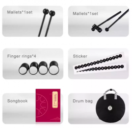 Mini Ginkgo biloba drum 6" 11 ton Hluru TWG11-6-Niebieski