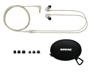 Shure SE215CL - słuchawki douszne, przezroczyste