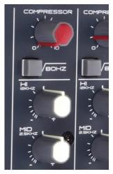 Studiomaster CLUB XS 8 - 4 kanały mikrof., kompresory, bluetooth