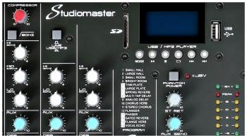 Studiomaster CLUB XS 12+ - 8 kan. mikrof. kompresory bluetooth