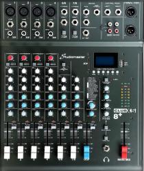 Studiomaster CLUB XS 8+ - 4 kan. mikrof., kompresory, bluetooth