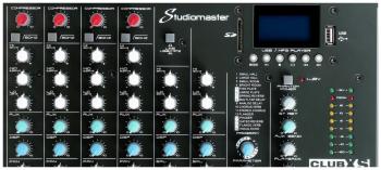 Studiomaster CLUB XS 8+ - 4 kan. mikrof., kompresory, bluetooth